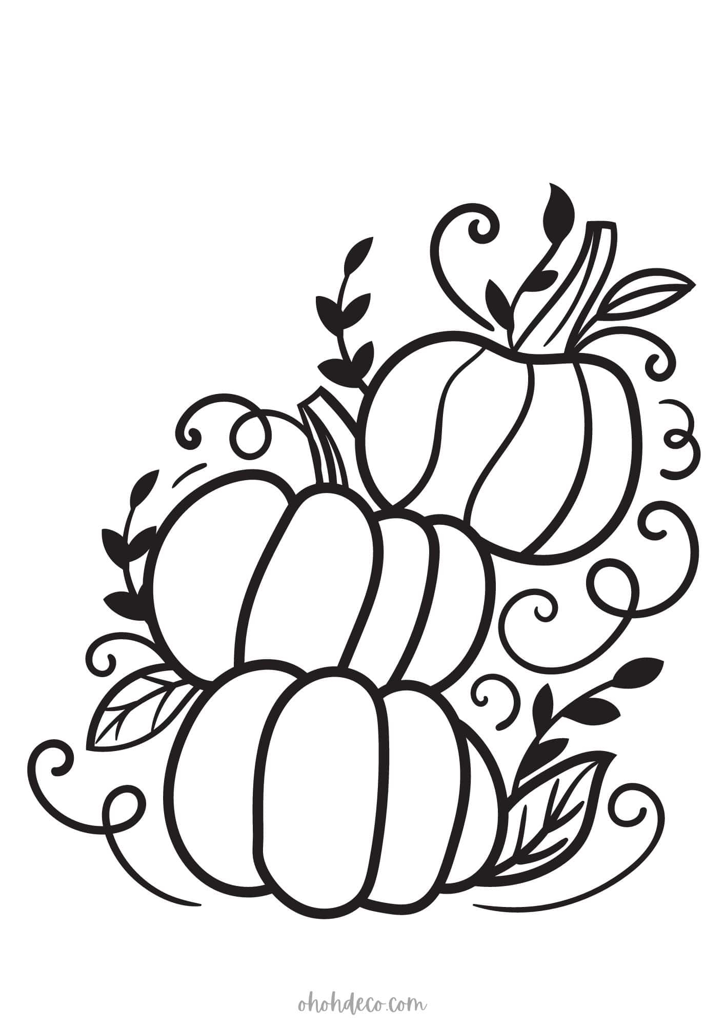 Cute Pumpkin Coloring Pages Ohoh Deco Cute Pumpkin Coloring Pages Ohoh Deco