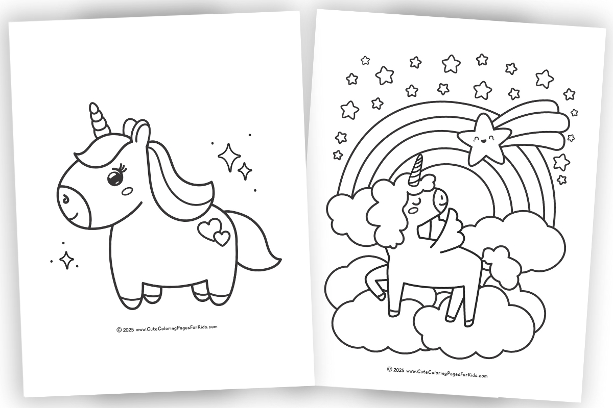 unicorn coloring pages printable