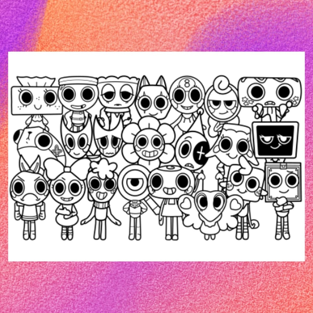 Dandy Coloring Page 1 PNG And 1 PDF A4 Size For Personal Use Only Etsy
