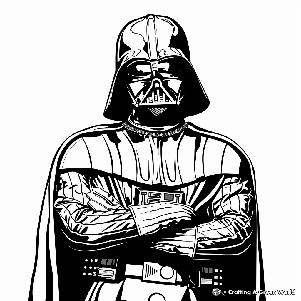 Darth Vader Coloring Pages Free Printable  Darth Vader Coloring Pages Free Printable