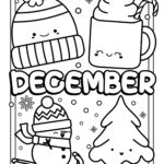 December Coloring Pages 4 Free Printable Coloring Sheets Cute Coloring Pages For Kids