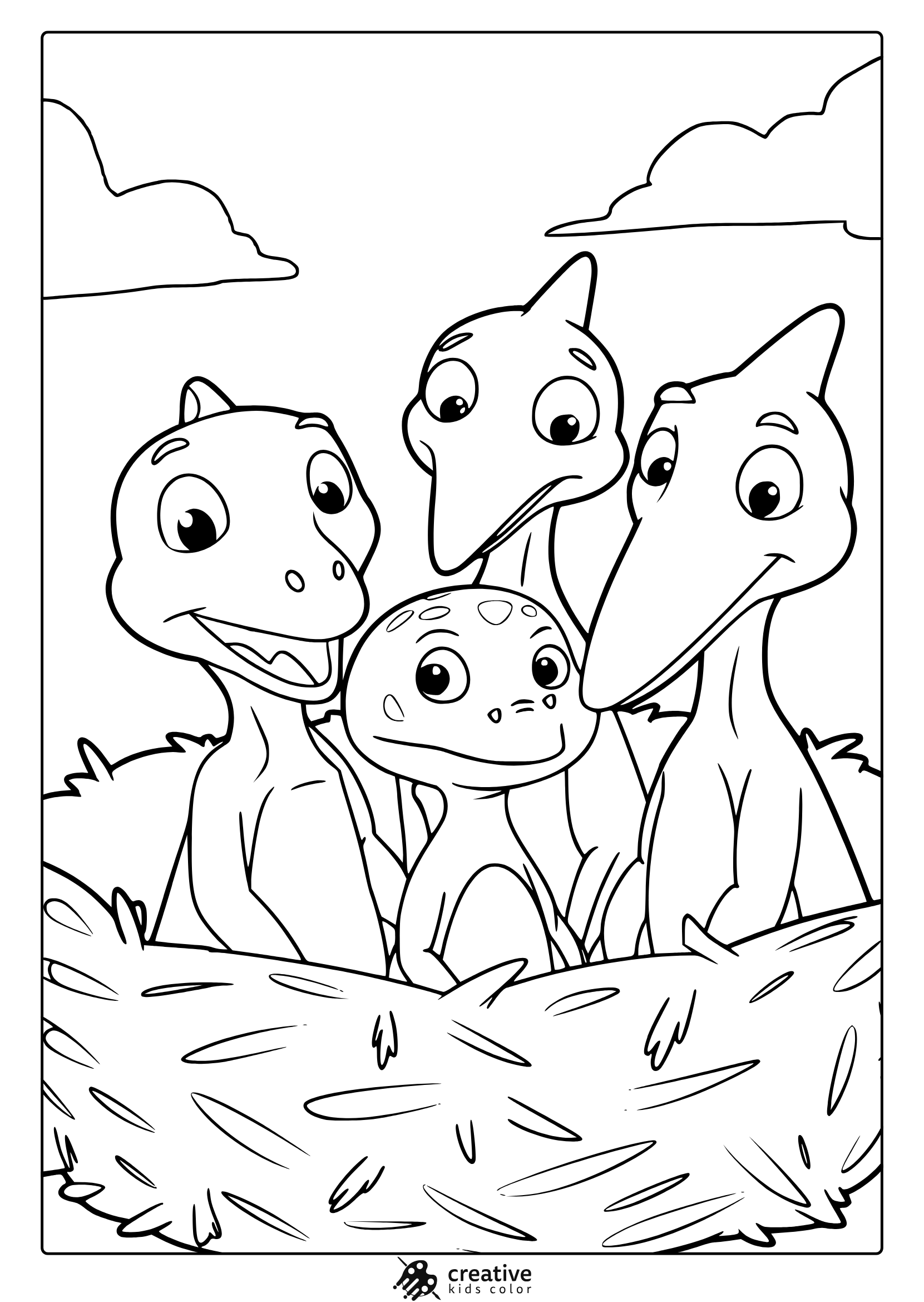 Dinosaur Coloring Pages 20 Free Printable PDF  Dinosaur Coloring Pages 20 Free Printable PDF