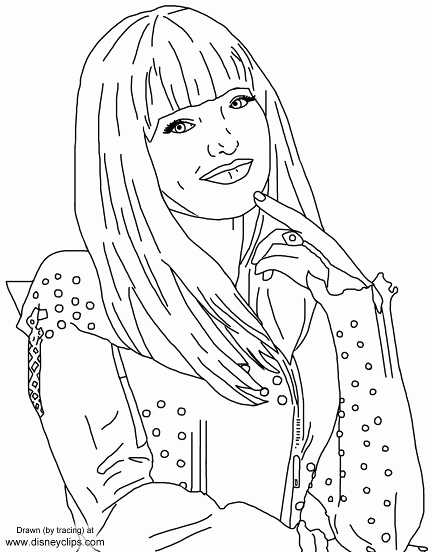 descendants coloring pages