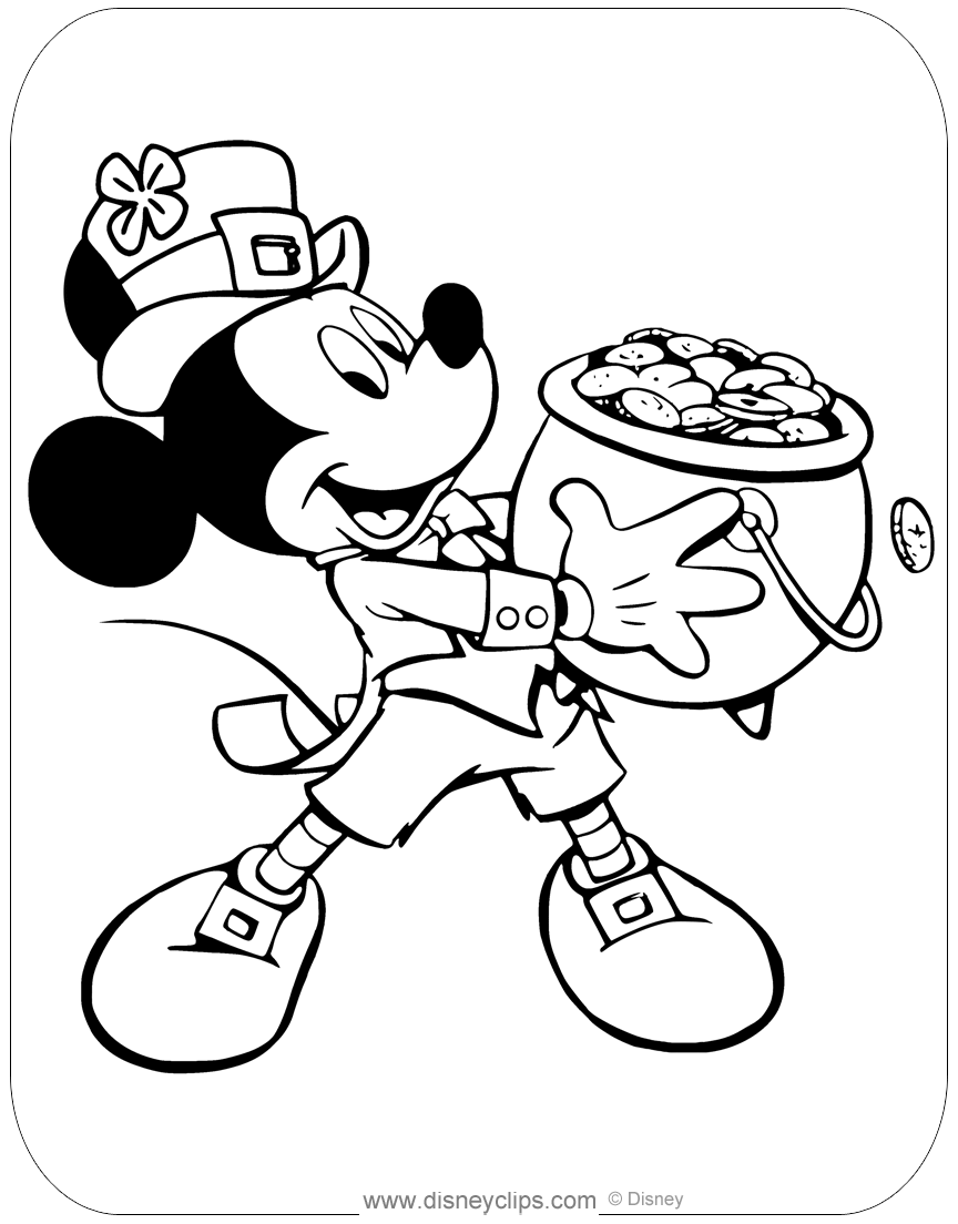 Disney Saint Patrick s Day Coloring Pages Disneyclips Disney Saint Patrick s Day Coloring Pages Disneyclips