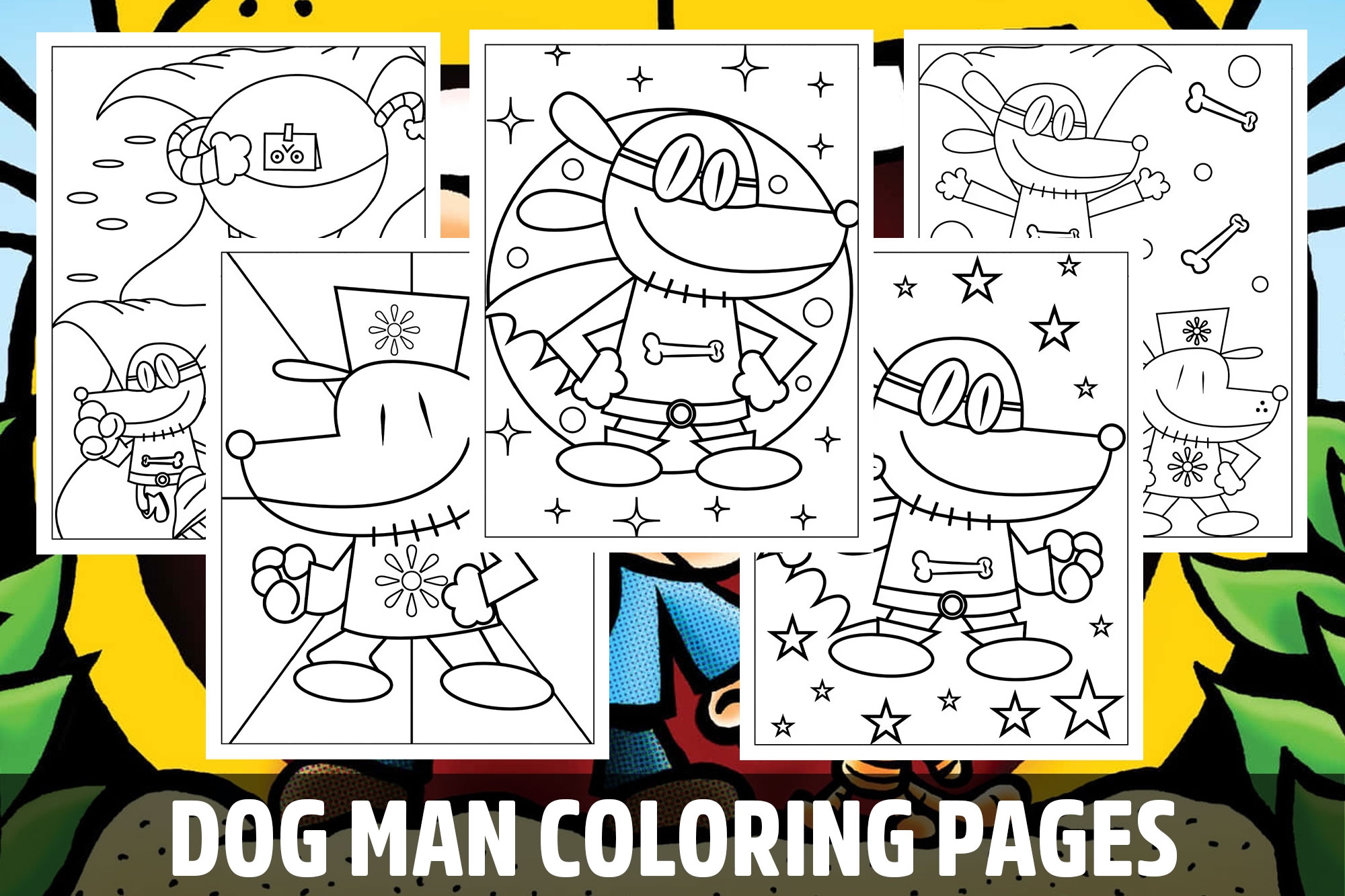 dogman coloring pages
