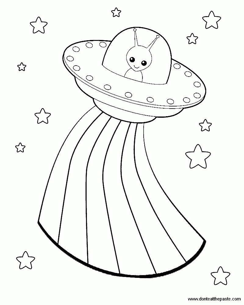 Don t Eat The Paste Aliens Box Coloring Page And A Blank Template