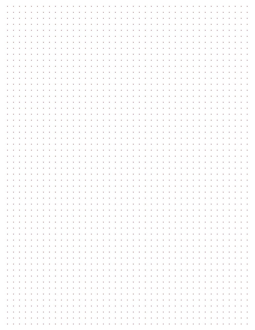 Dotted Grid Paper 10 Pages digital Printable Etsy