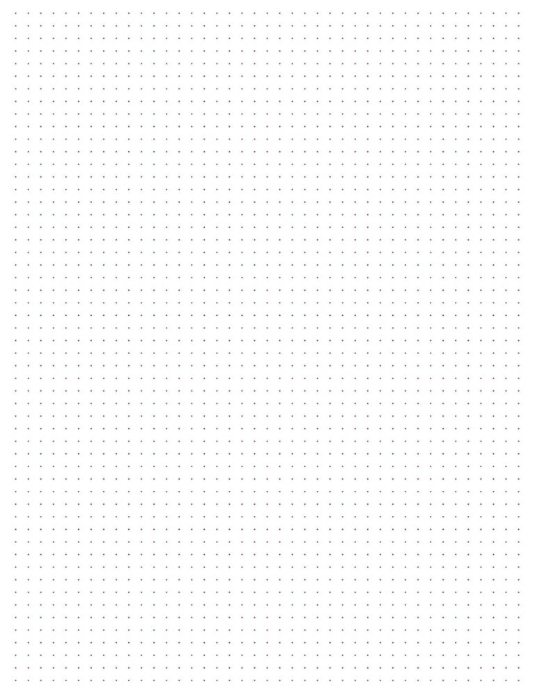 Dotted Grid Paper 10 Pages digital Printable Etsy