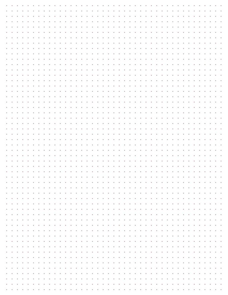 Dotted Grid Paper 10 Pages digital Printable Etsy