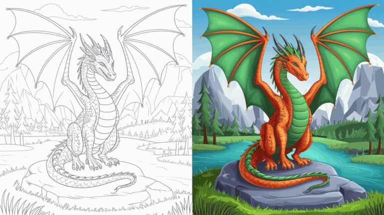 Dragon Coloring Pages 25 Free Printable PDF 