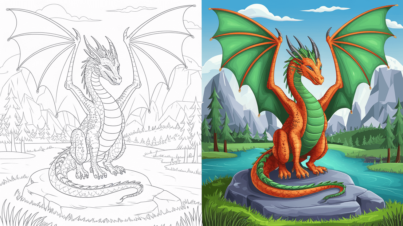 Dragon Coloring Pages 25 Free Printable PDF Dragon Coloring Pages 25 Free Printable PDF