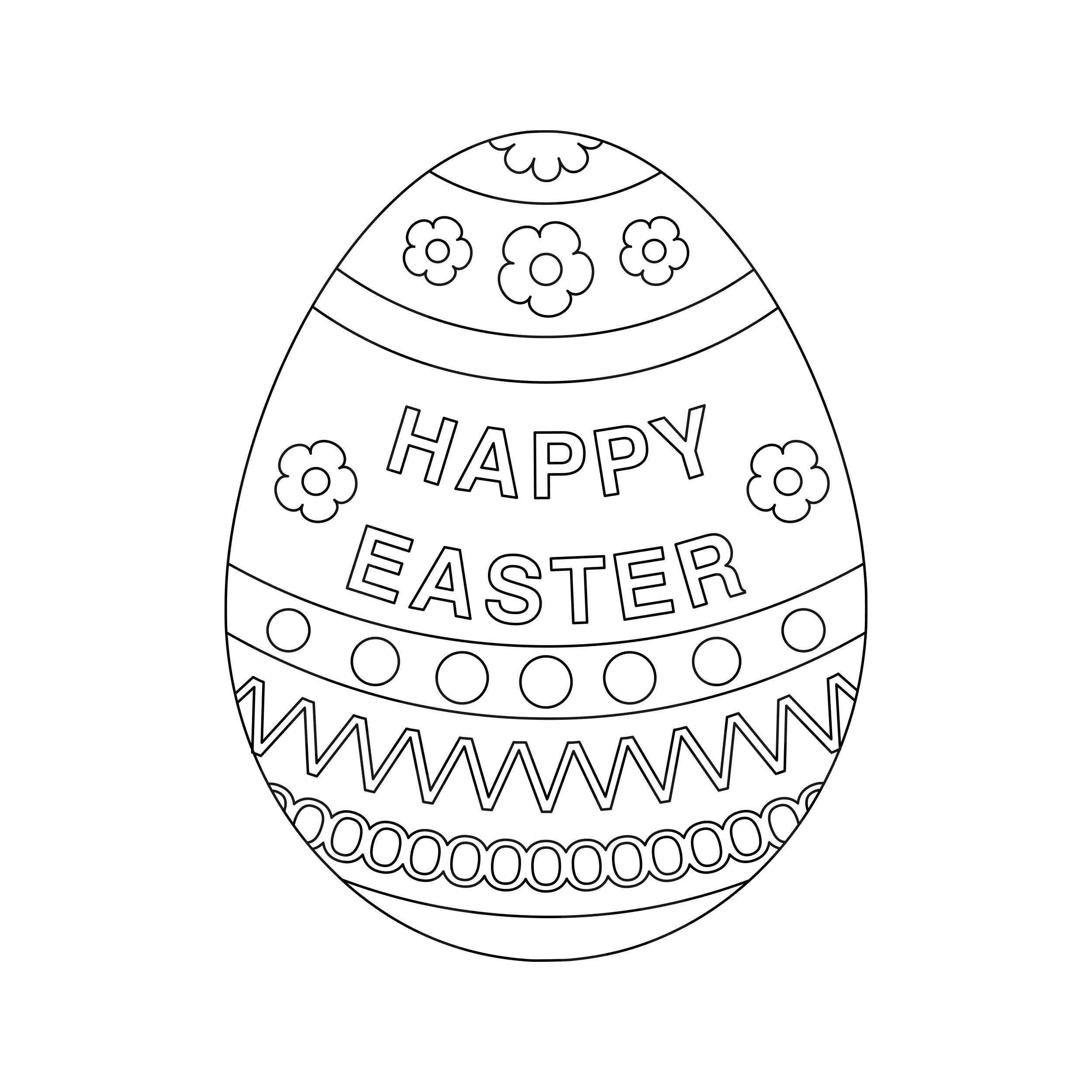 Easter Egg Coloring Page Easter Egg Colouring In Page easter Egg Svg Printable Silhouette Cut Files Cricut Cut Files Svg Files Etsy Israel