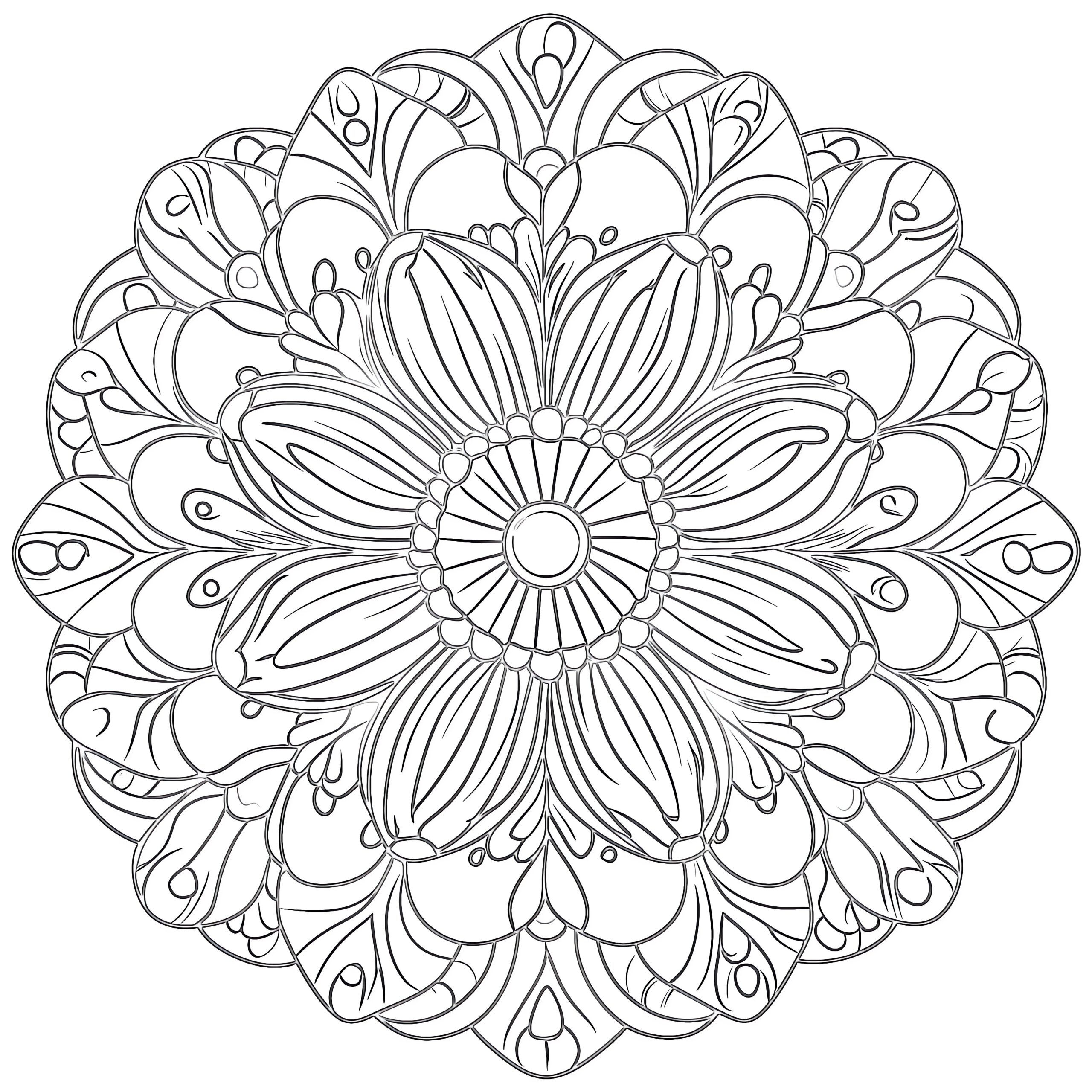 Easy Flower Mandala Coloring Pages Coloring Pages Mimi Panda Easy Flower Mandala Coloring Pages Coloring Pages Mimi Panda