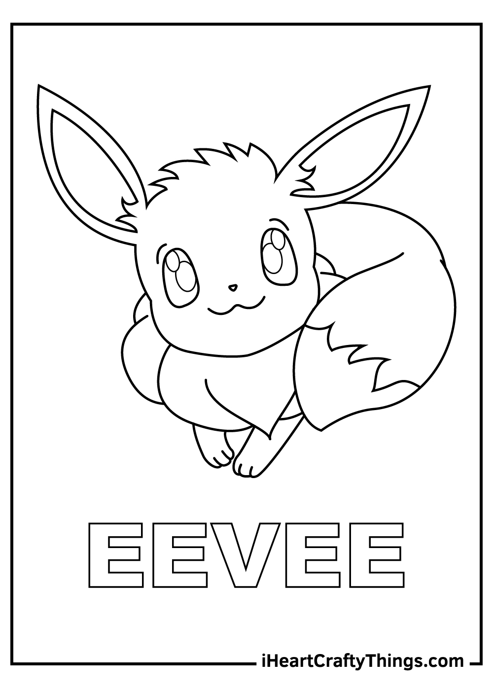 eevee coloring pages