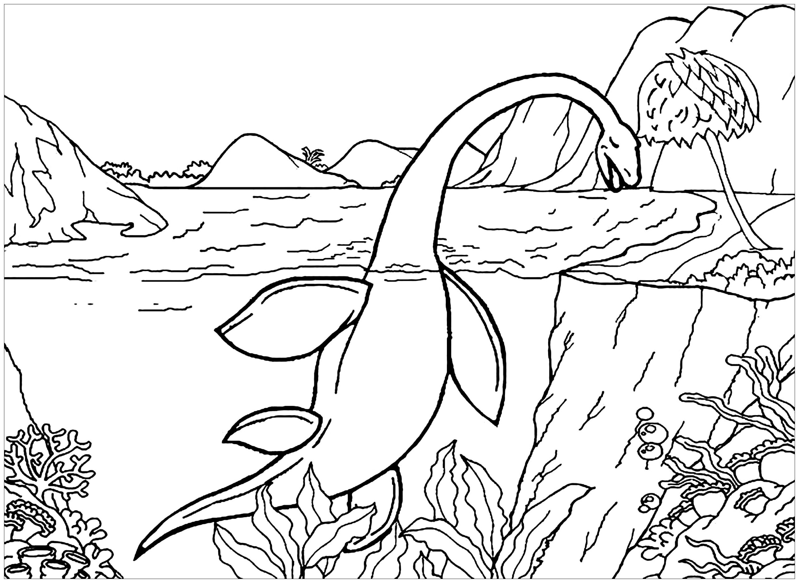 dinosaur coloring page
