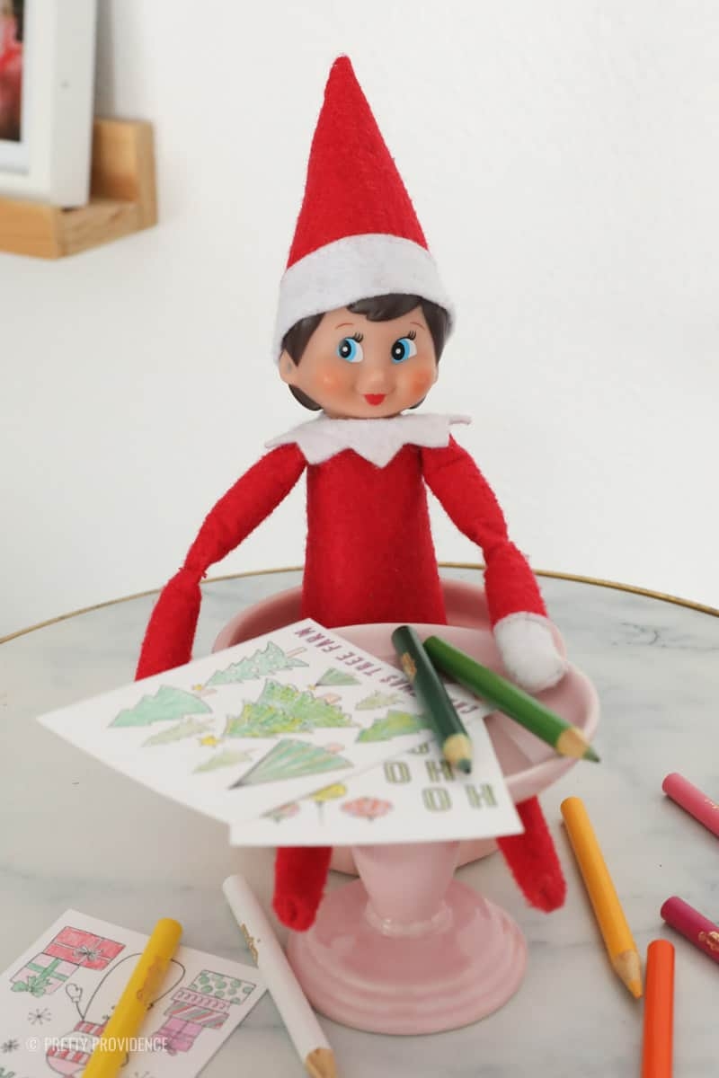 elf coloring page elf coloring page
