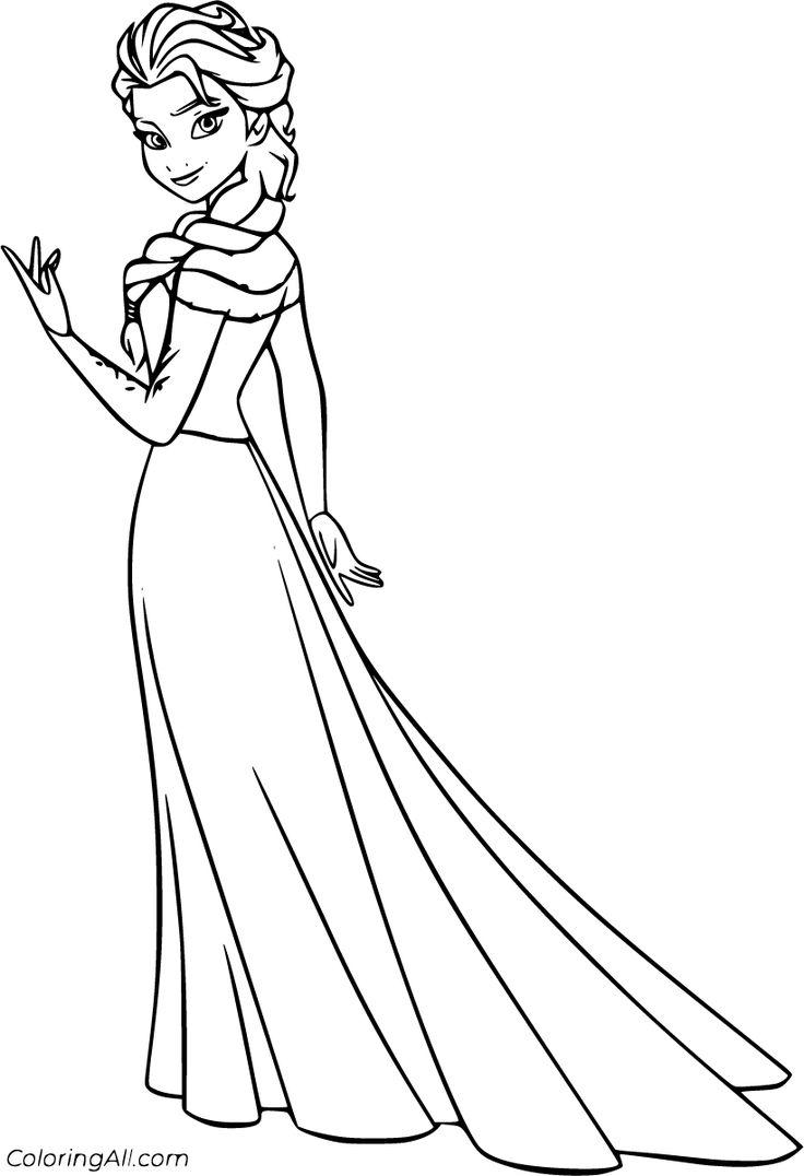 elsa coloring pages