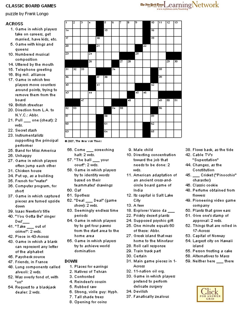 Ennyman s Territory Creating Crossword Puzzles For Fun And Profit A Visit With Christina Iverson