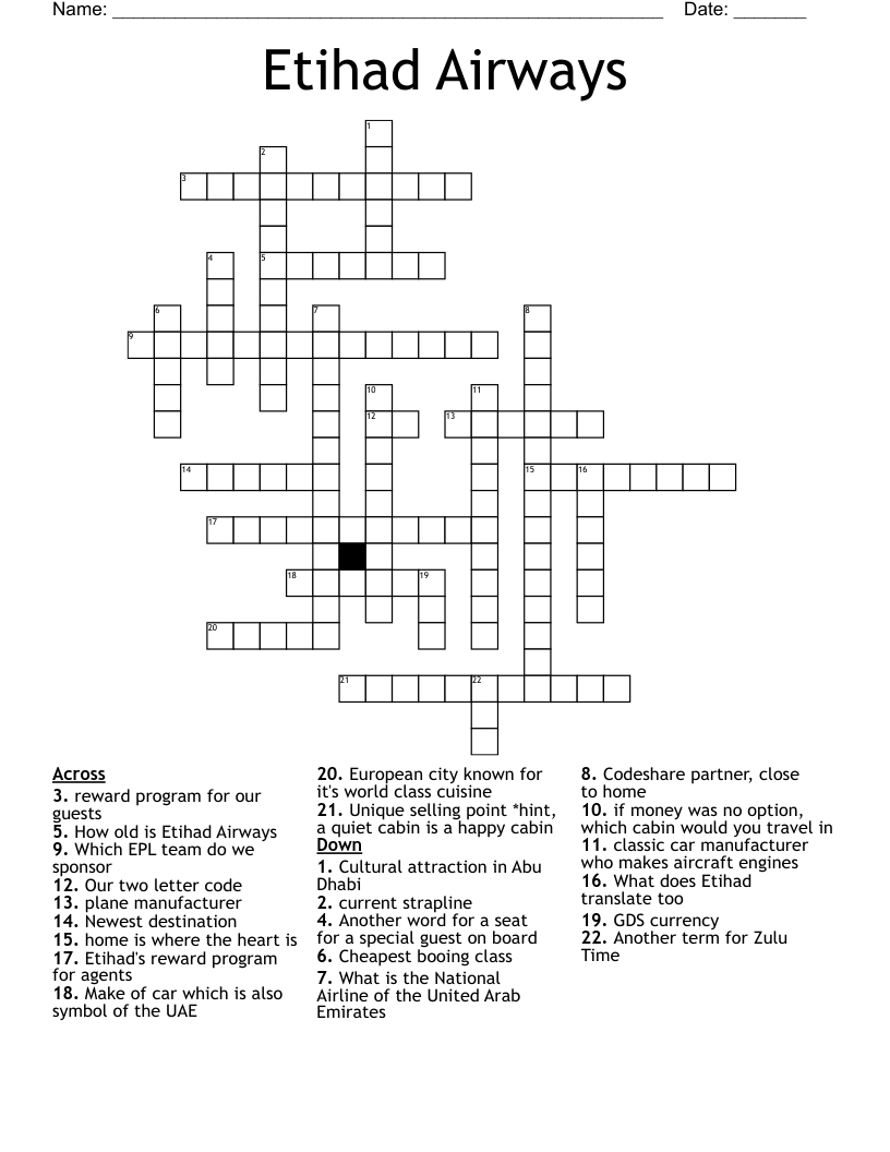 israeli airline crossword
