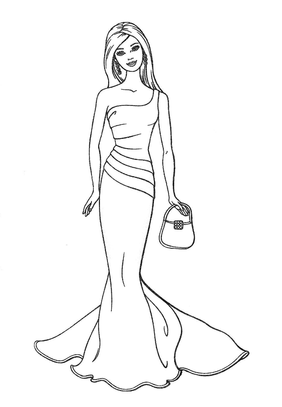 Fairy Tale Barbie Fashion Coloring Pages Barbie Color In Fashion Discount