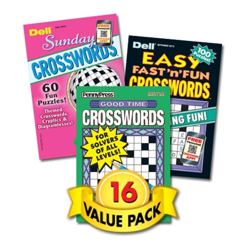Family Fun Crosswords For Teens Adults Seniors 16 Pack Paperback Penny Press Dell Magazines Dell Puzzle Books Amazon Books Family Fun Crosswords For Teens Adults Seniors 16 Pack Paperback Penny Press Dell Magazines Dell Puzzle Books Amazon Books