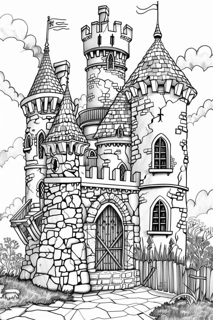 castle coloring pages castle coloring pages