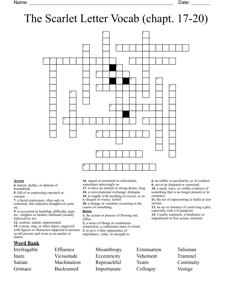 Fantasy Crossword Puzzle WordMint