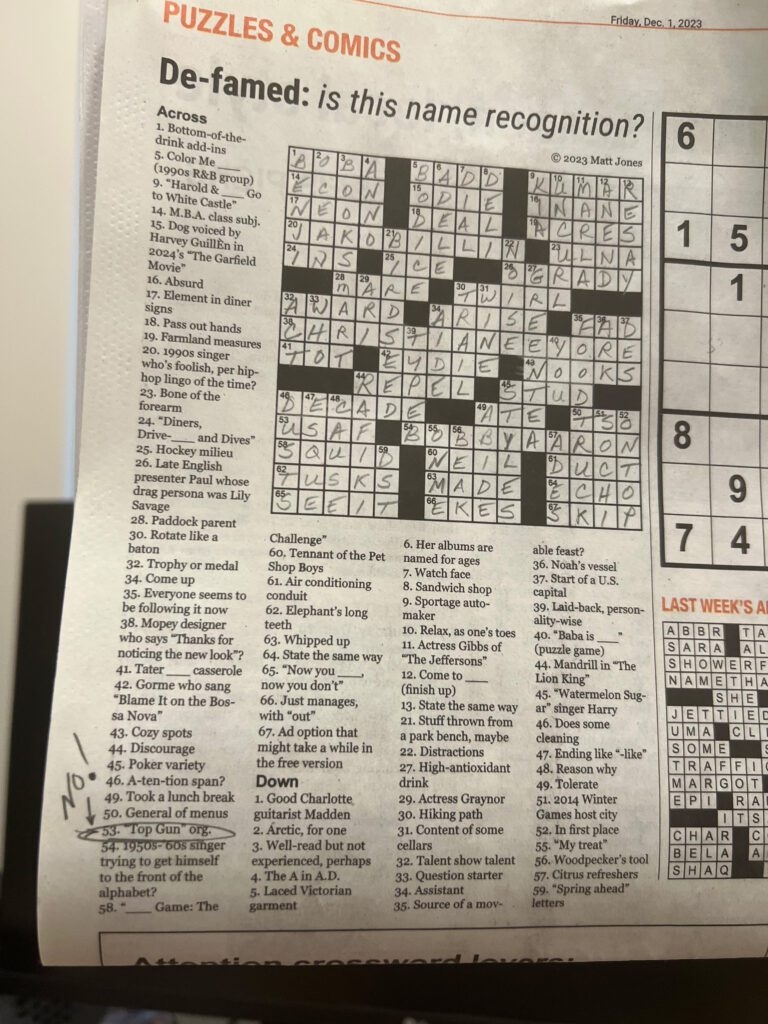 fyi meeting crossword clue