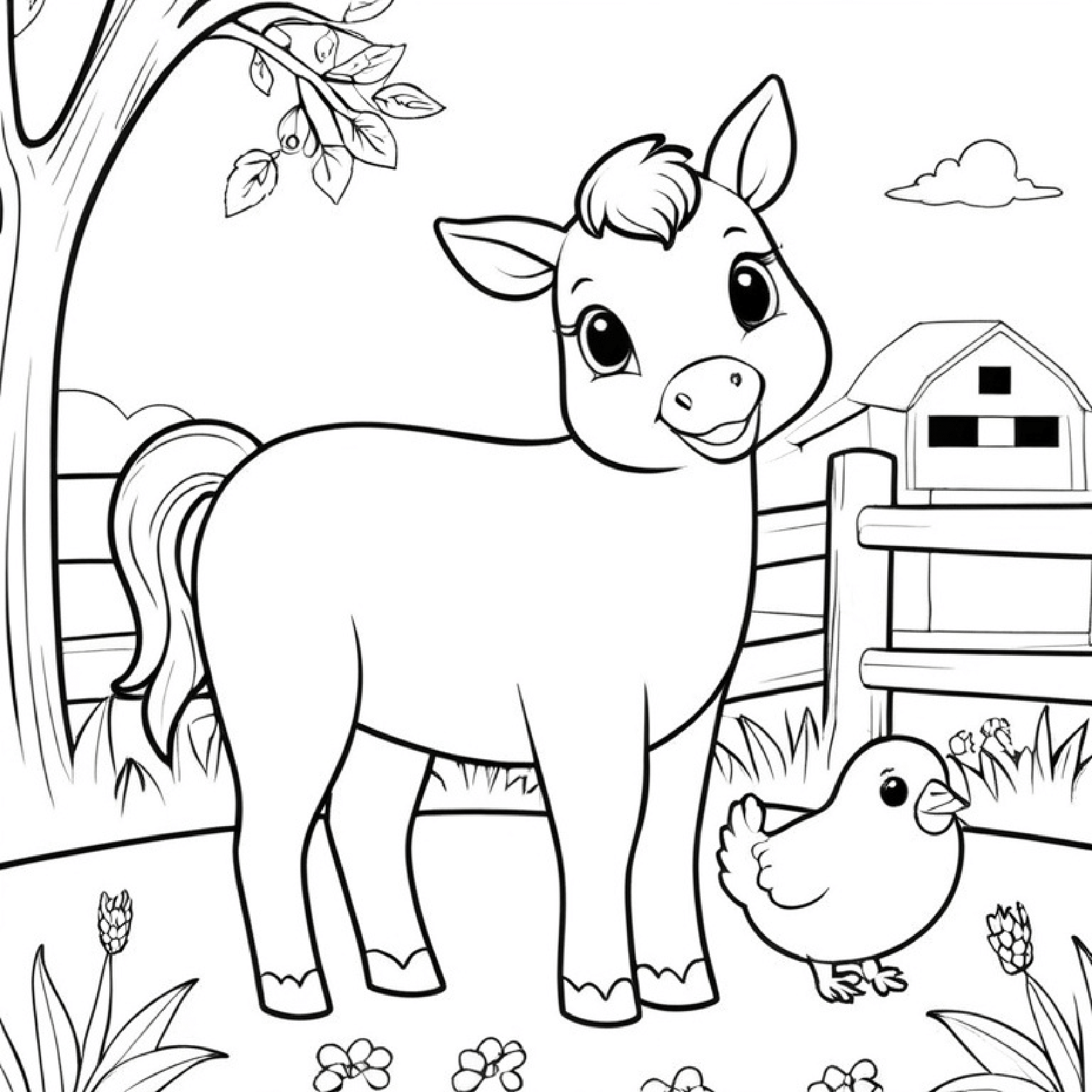 farm animal coloring pages farm animal coloring pages
