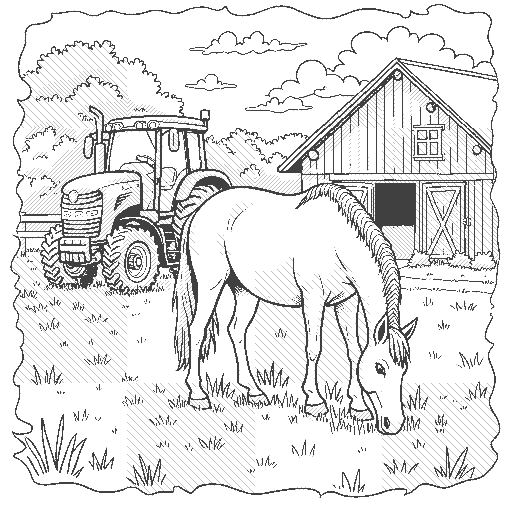 farm coloring pages