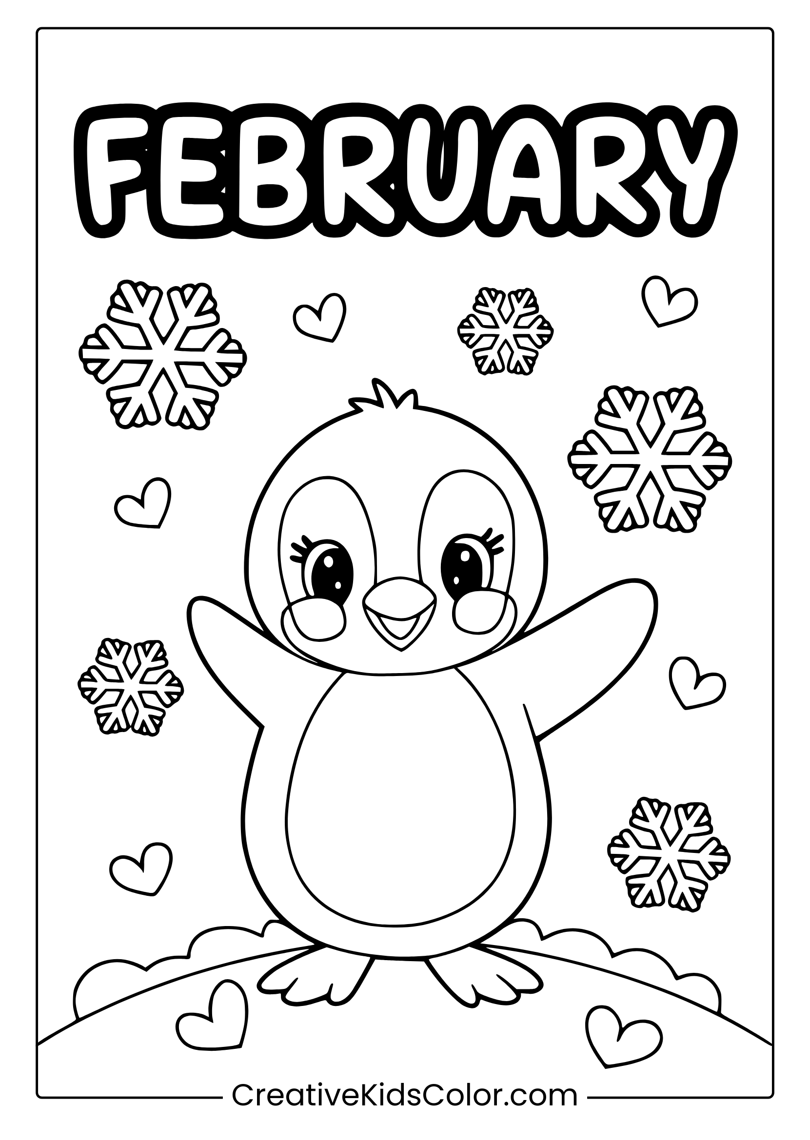 February Coloring Pages Free Fun Winter Printables February Coloring Pages Free Fun Winter Printables