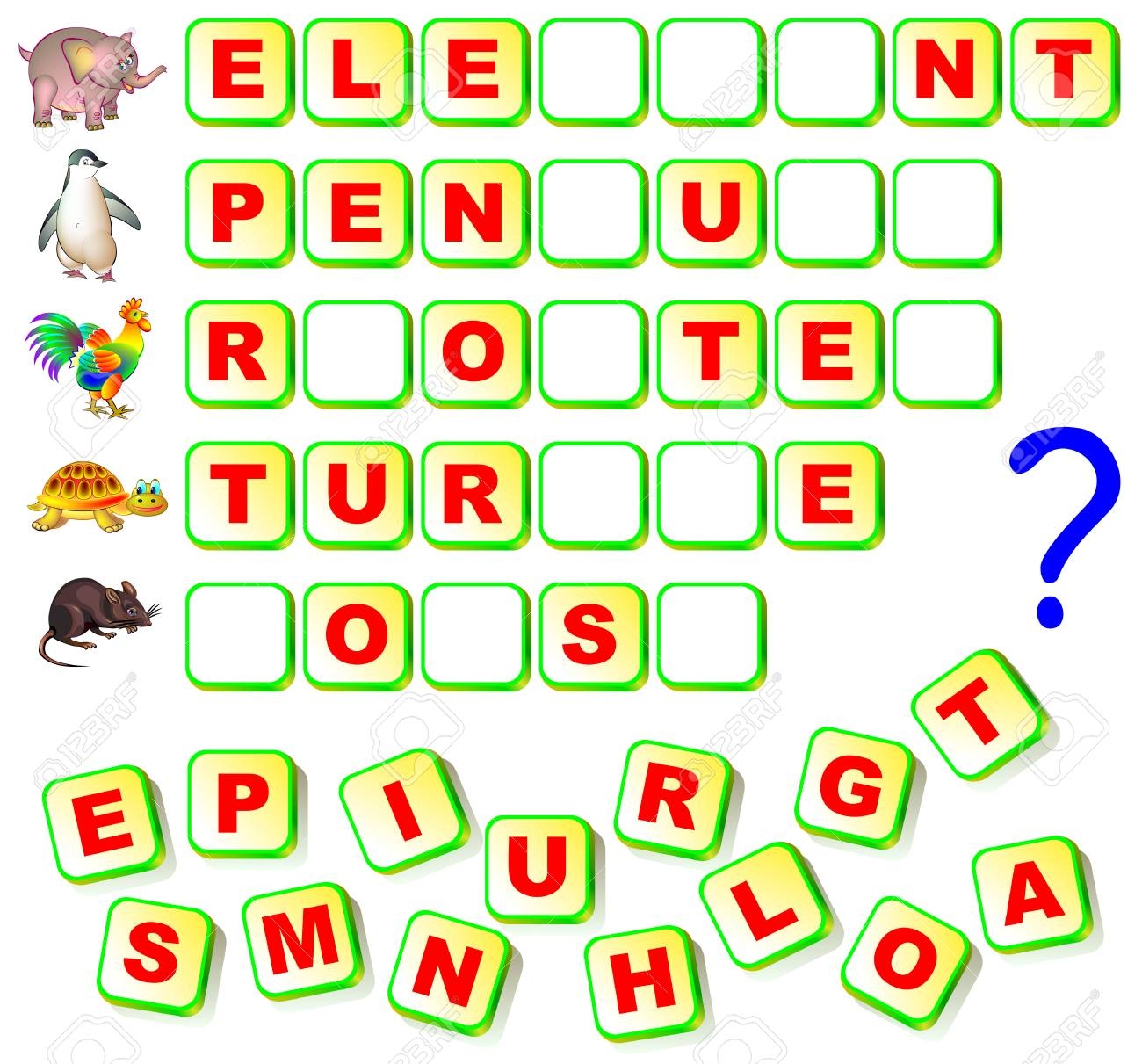 Find The Missing Letters And Write Them In Relevant Places Royalty Free SVG Cliparts Vectors And Stock Illustration Image 93010819 