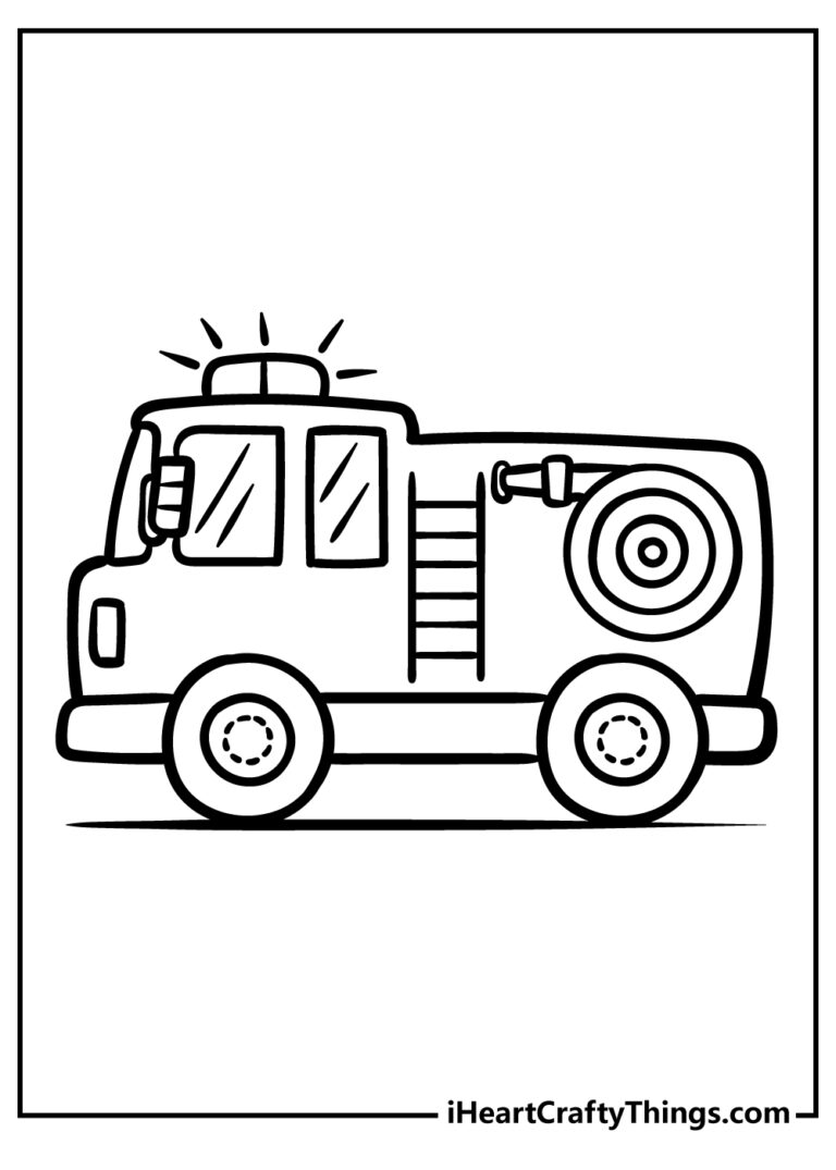 Fire Truck Coloring Pages 100 Free Printables