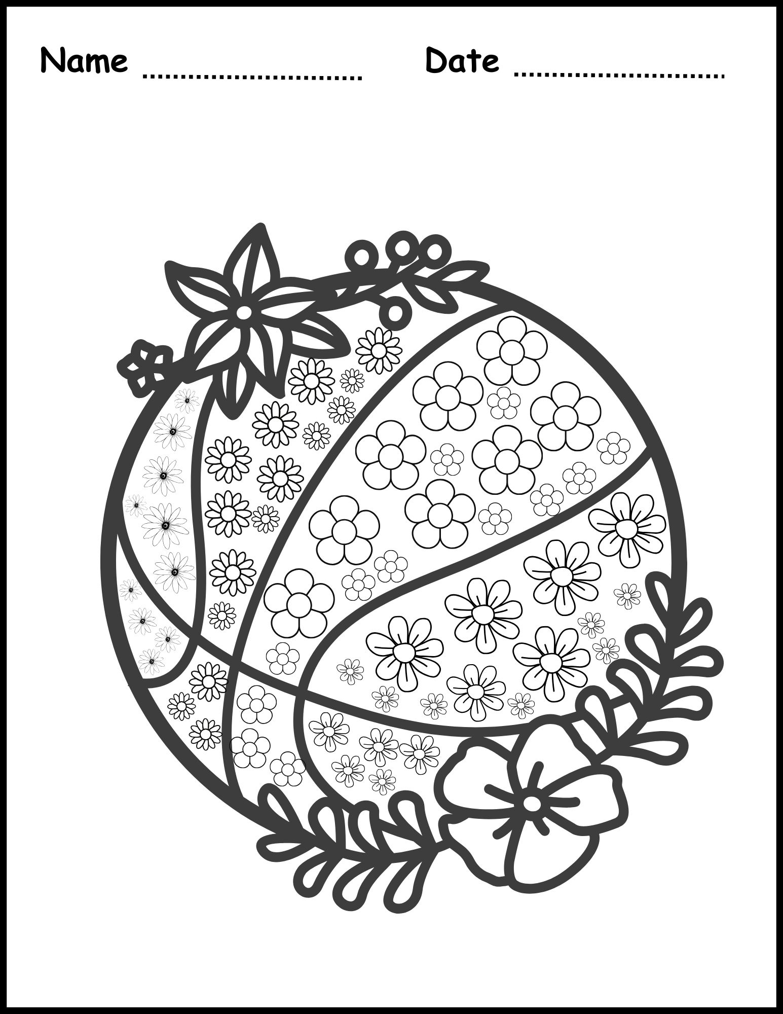 Floral Basketball Coloring Worksheet For Kids Fun Creative Activity Page Made By Teachers Floral Basketball Coloring Worksheet For Kids Fun Creative Activity Page Made By Teachers