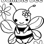 Free Bee Coloring Pages Crafty Morning