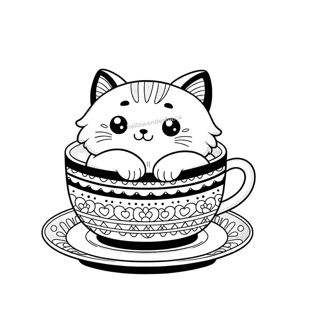 Free Cat Coloring Pages With Printable Templates Free Cat Coloring Pages With Printable Templates