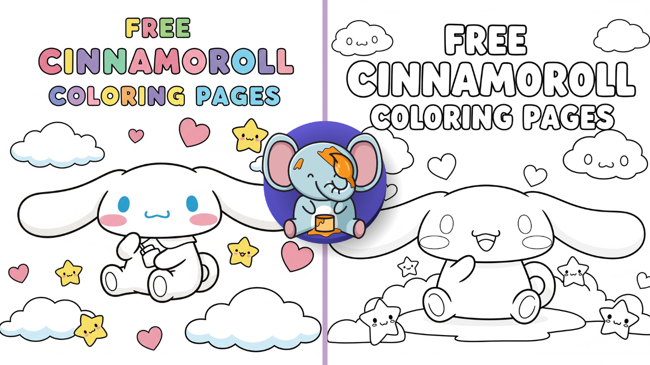Free Cinnamoroll Coloring Pages Cute Printable Designs Free Cinnamoroll Coloring Pages Cute Printable Designs