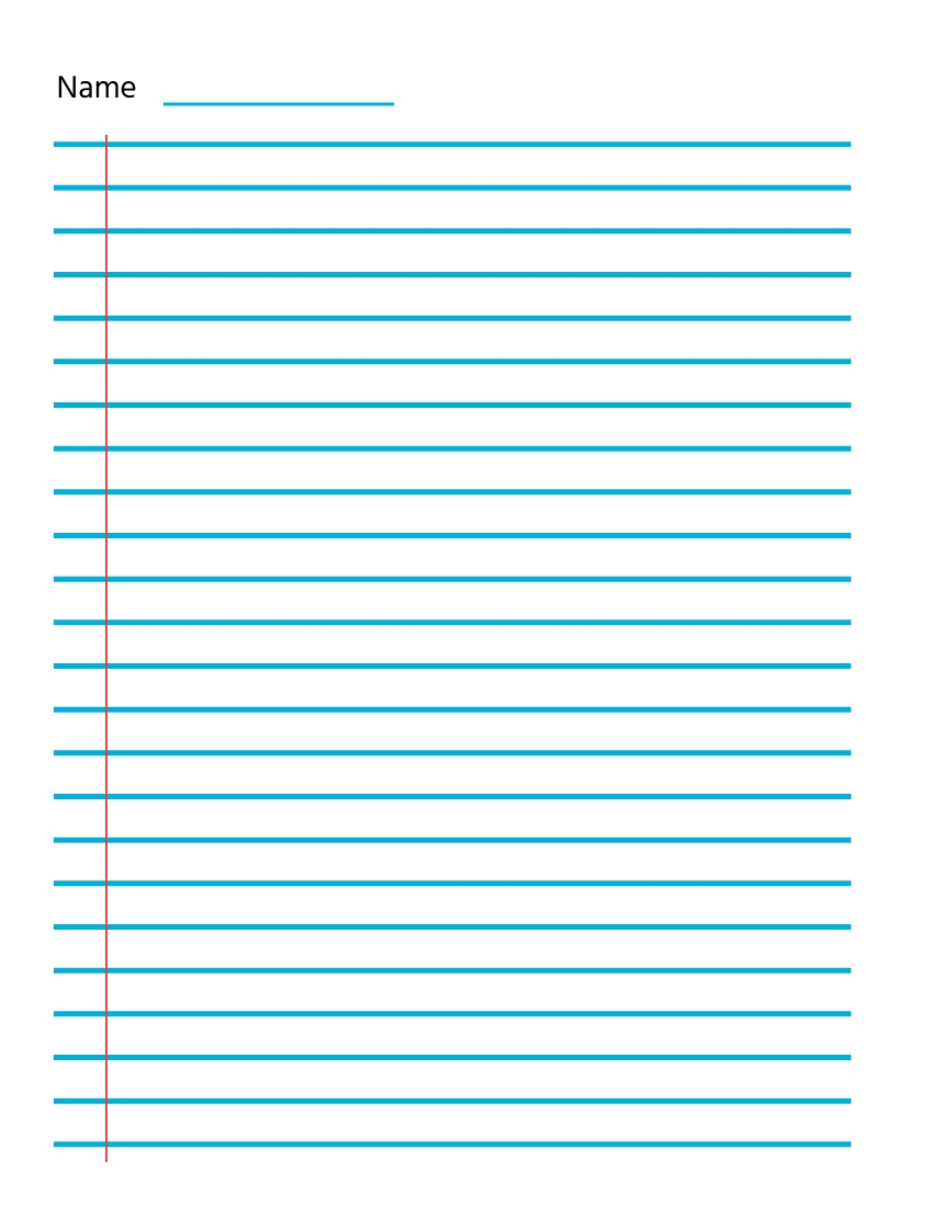 printable lined note paper