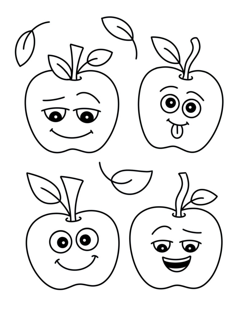 apple coloring pages apple coloring pages