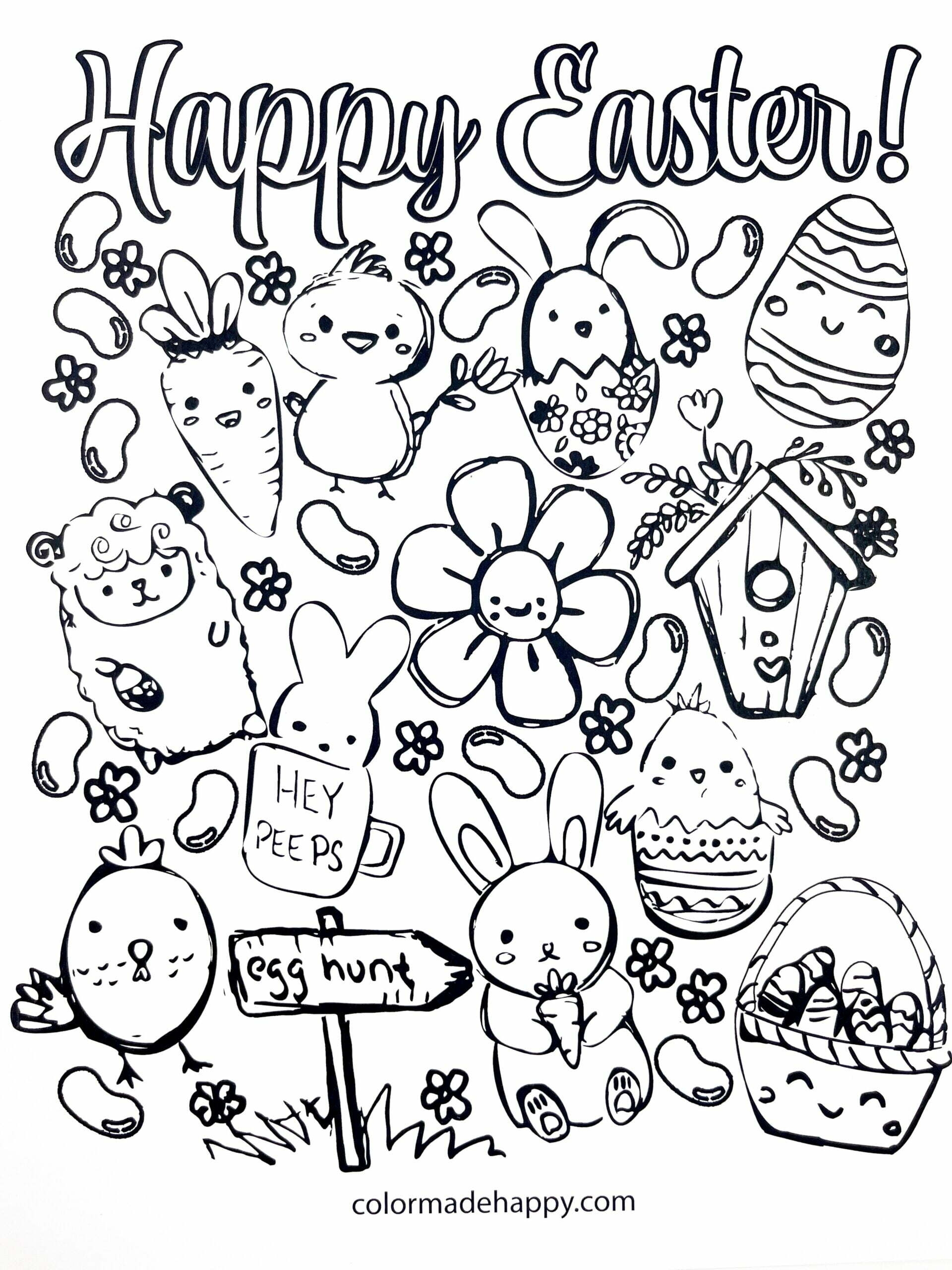 FREE Easter Coloring Pages Color Made Happy FREE Easter Coloring Pages Color Made Happy