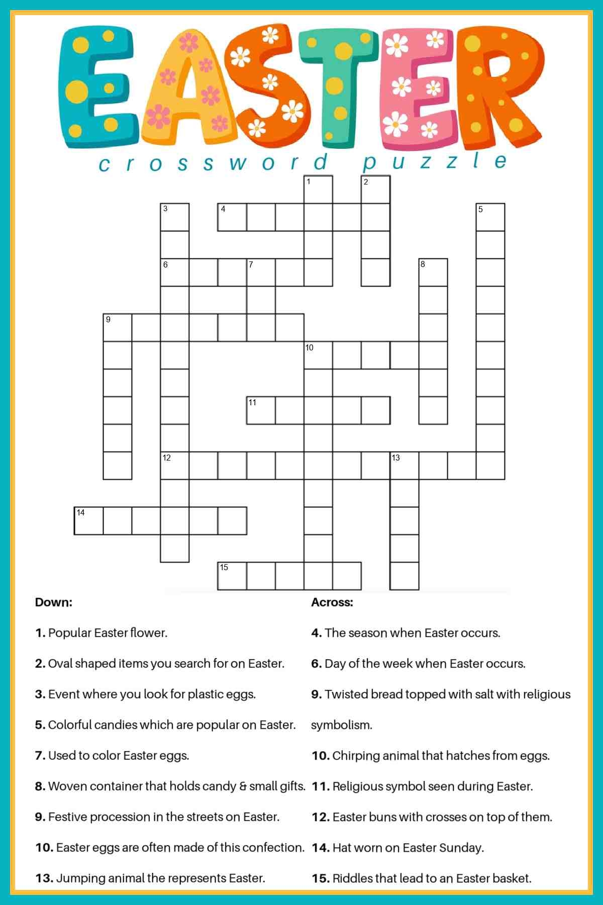 from the top crossword