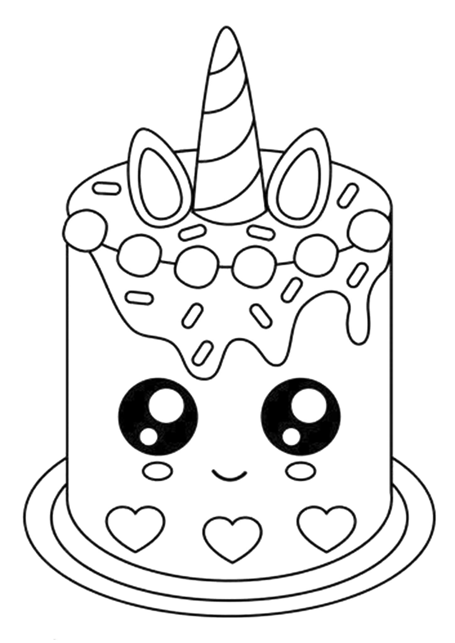 Free Easy To Print Cake Coloring Pages Free Easy To Print Cake Coloring Pages