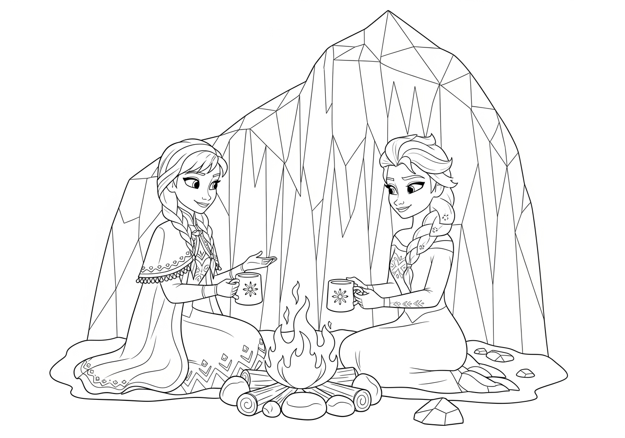 Free Elsa Coloring Sheet For Kids Download Print