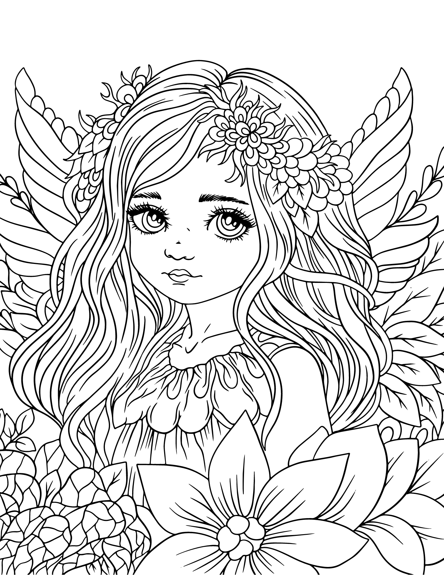 fairy coloring pages