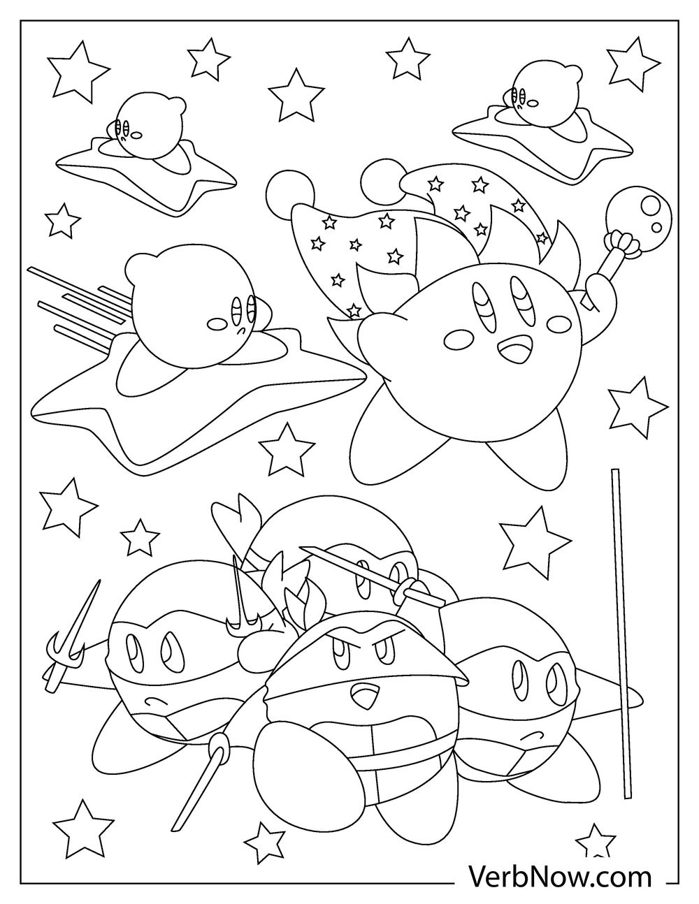 kirby coloring pages kirby coloring pages