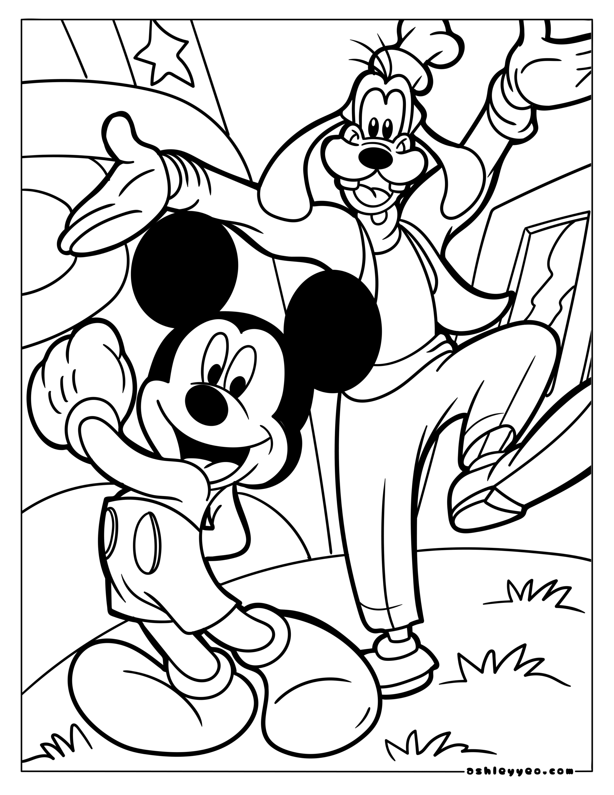 mickey mouse coloring page