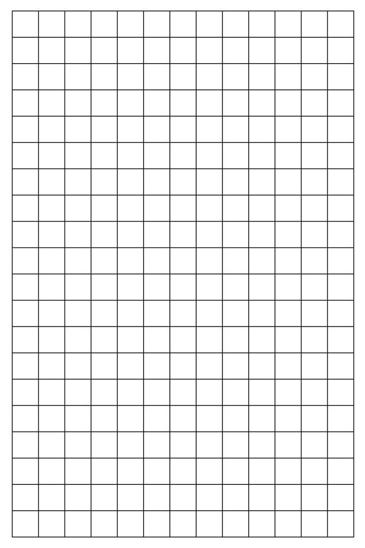 1 inch graph paper printable