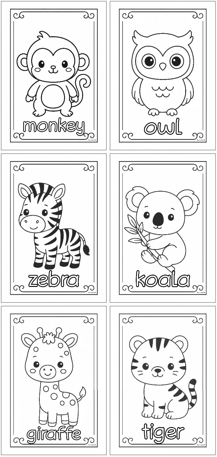 Free Printable Easy Animal Coloring Pages The Artisan Life Free Printable Easy Animal Coloring Pages The Artisan Life