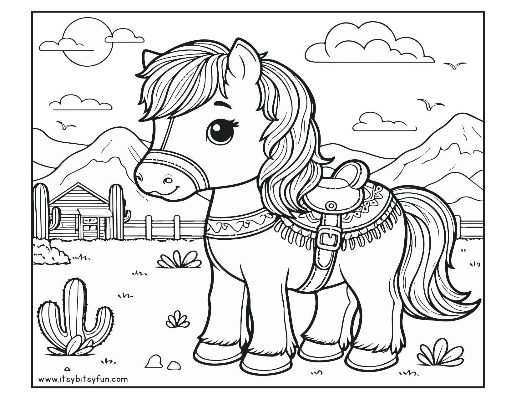 coloring pages horses coloring pages horses