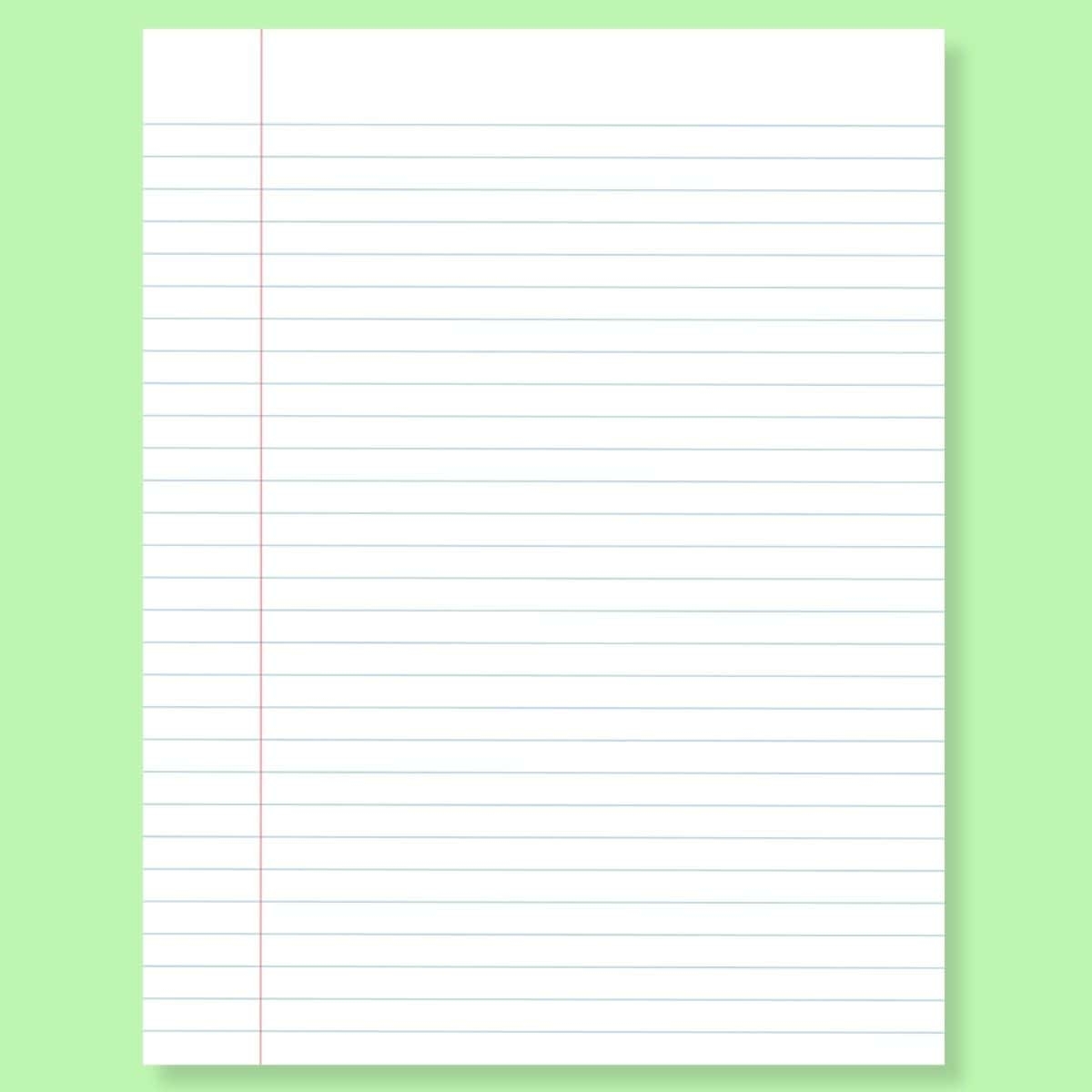 lined paper free printable